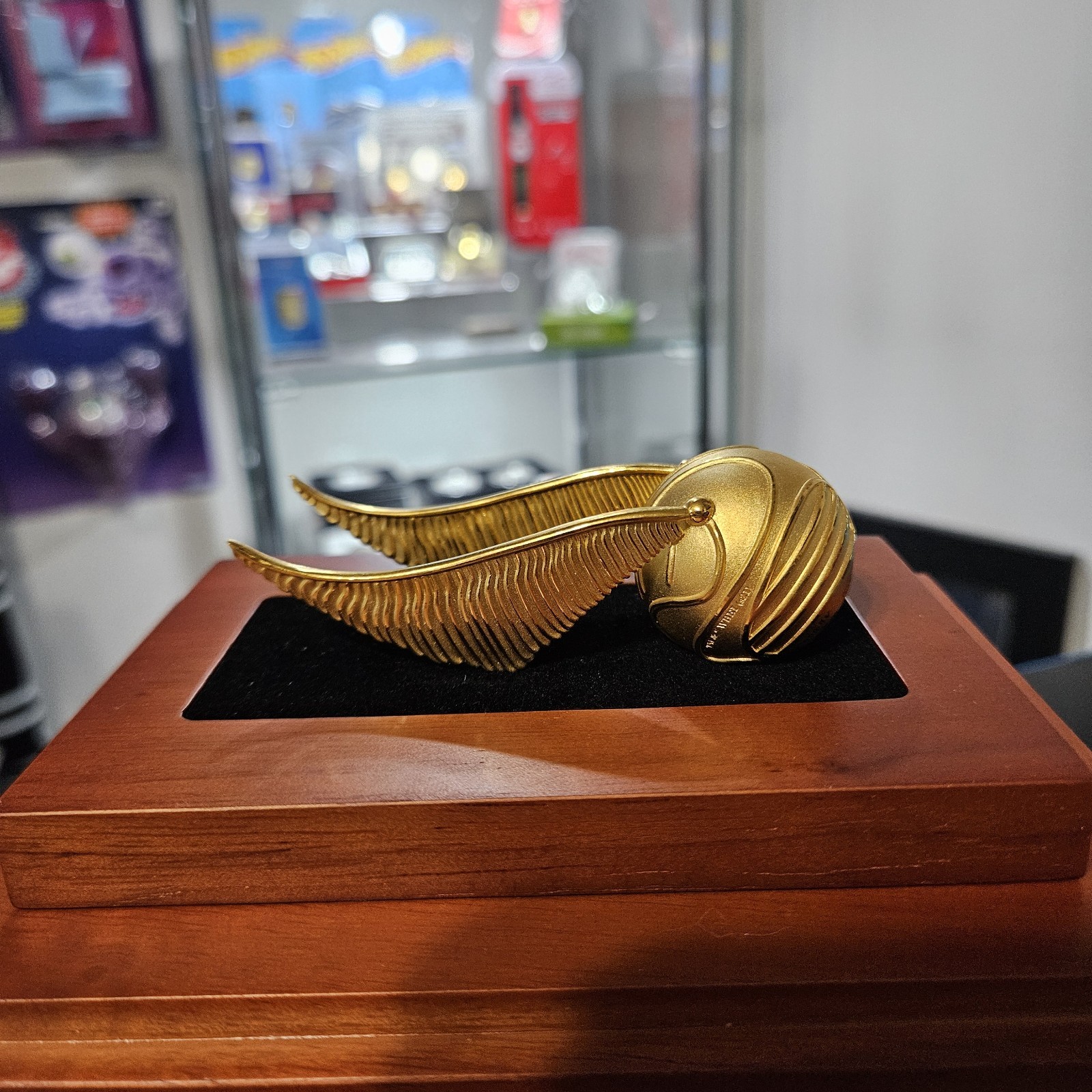 2022 Harry Potter 3D Golden Snitch 3oz .999 Silver 24k GP w/ Display Case