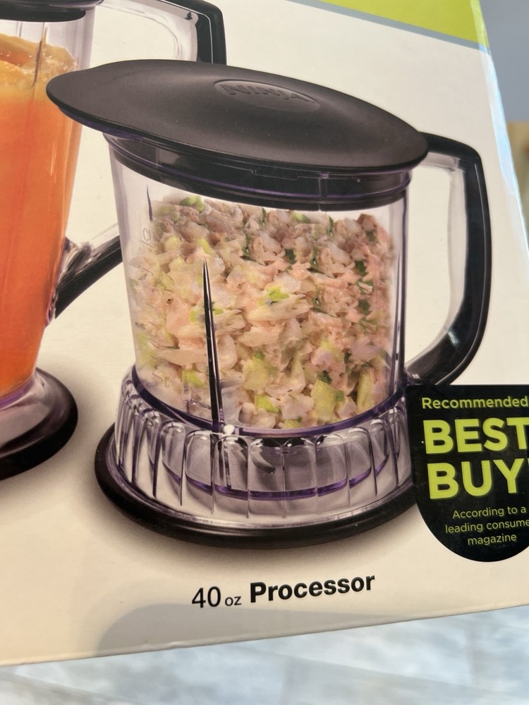 Ninja Master Prep Professional QB1004 40 oz Processing Pitcher 2 Lids Blade New