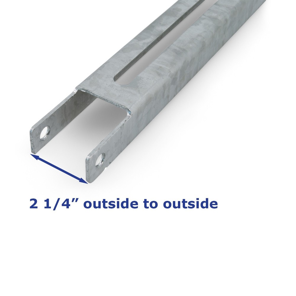 (4) 8" Vertical Hot Dipped Galvanized Boat Trailer Bunk Support Brackets