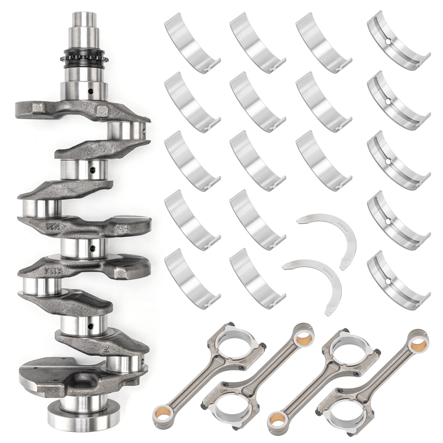 Crankshaft Con Rods & Bearing Set For Hyundai Elantra Tucson KIA Soul Forte 2.0L