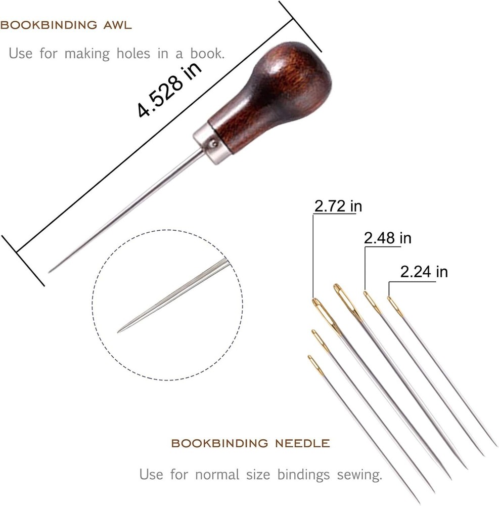Complete Bookbinding Tools Set with Genuine Bone Folders - For Beginners & Pros