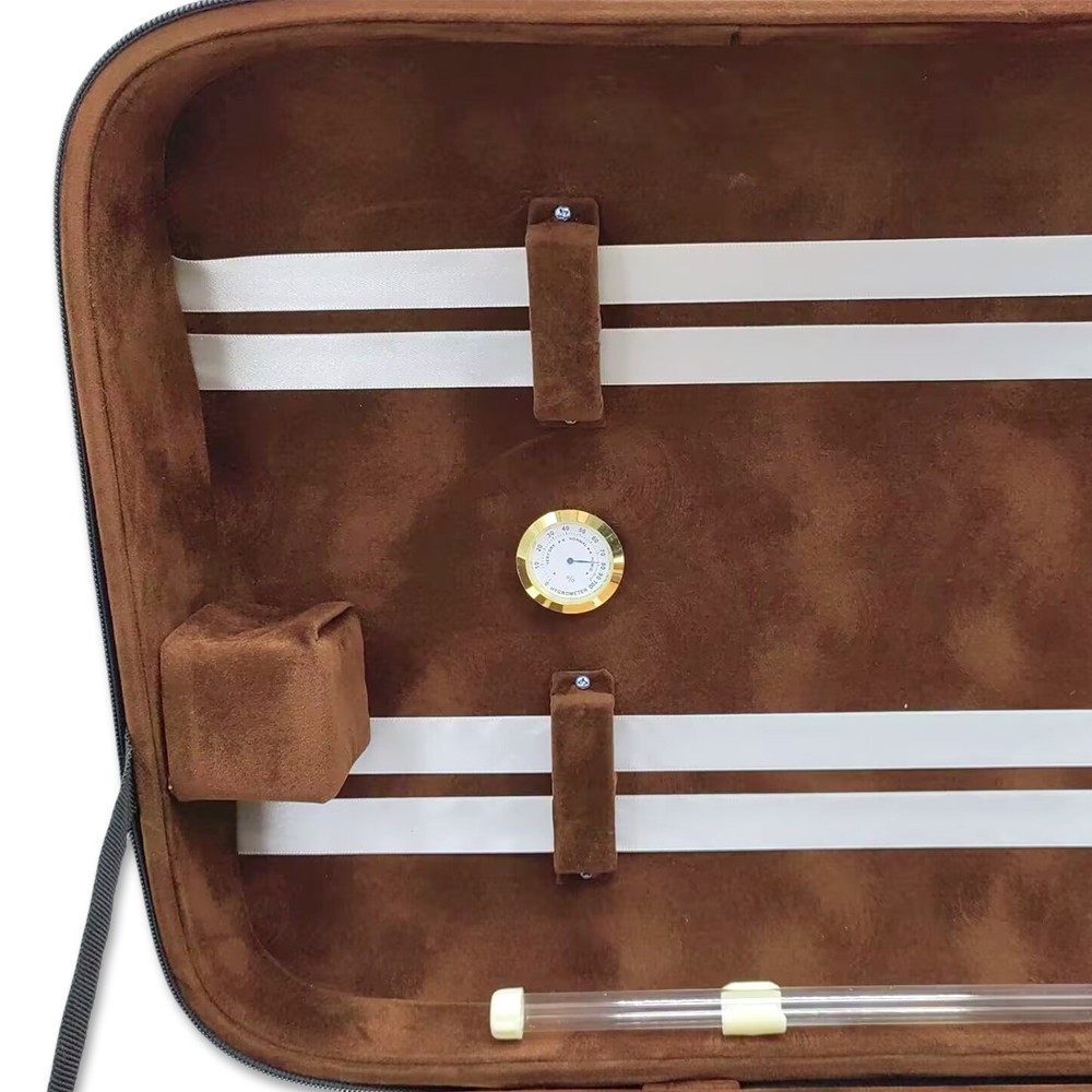 Adjustable 4/4 Full Size Double Violin Case Viola Case with 4 Bow Holders