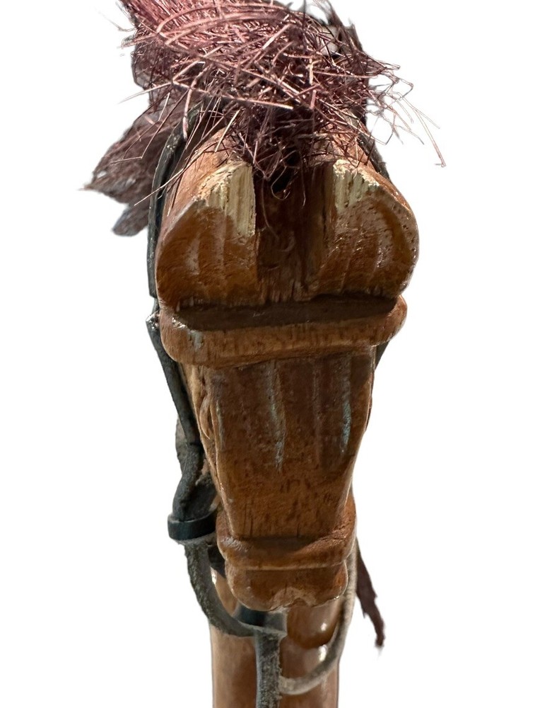 Vintage Horse On Wheels With Pull String
