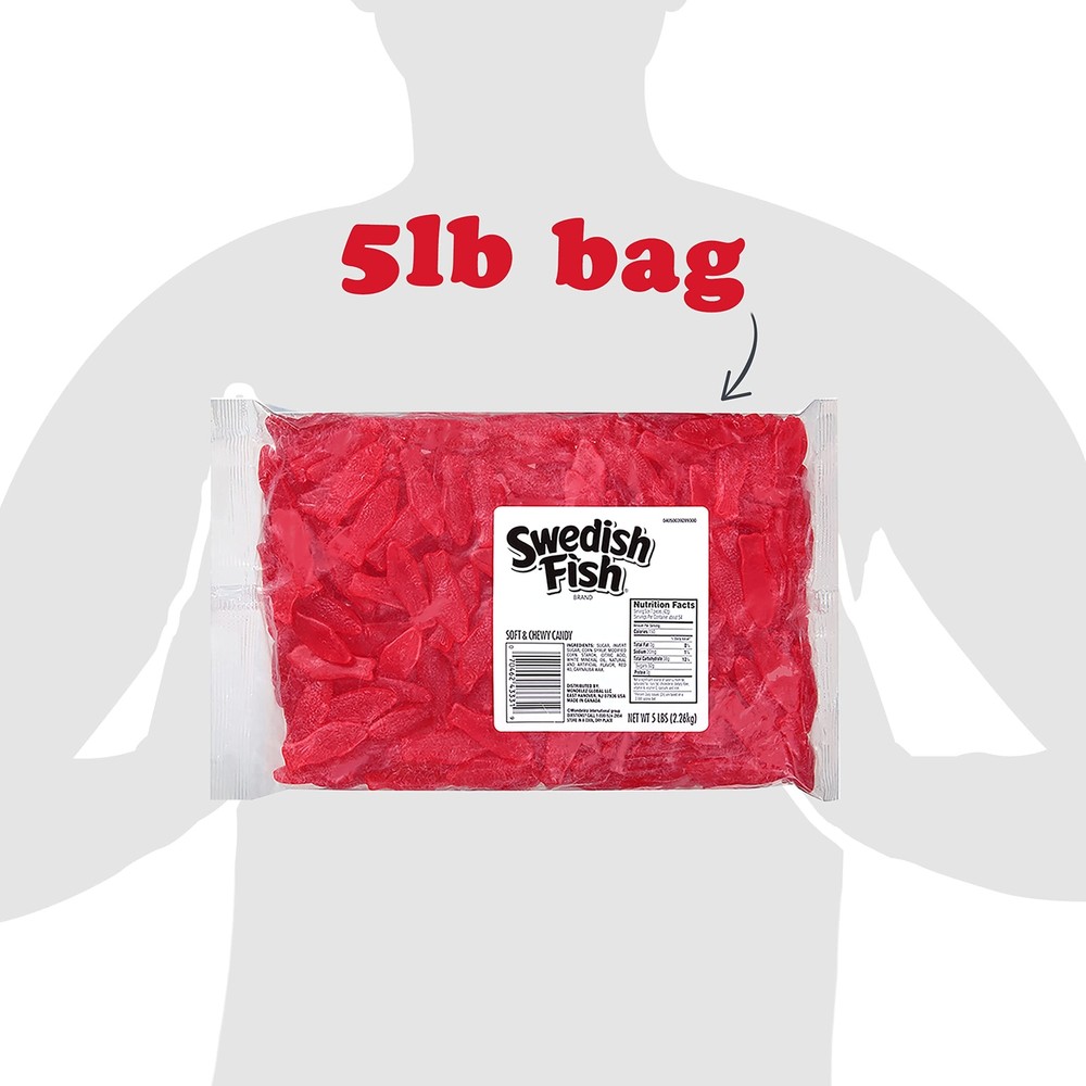 SWEDISH FISH Soft & Chewy Candy, 5 lb