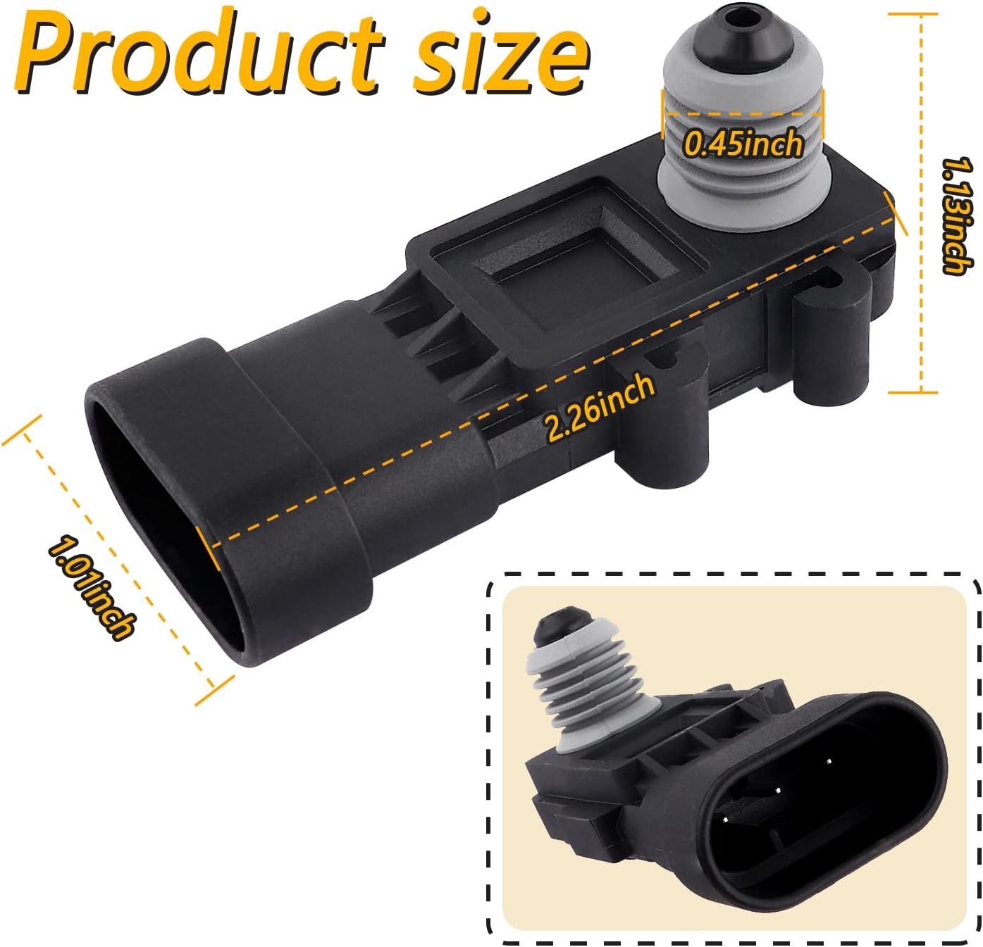 Fuel Tank Pressure Sensor OEM#16196060,16238399,12219388,Fuel Pressure Sensor Co