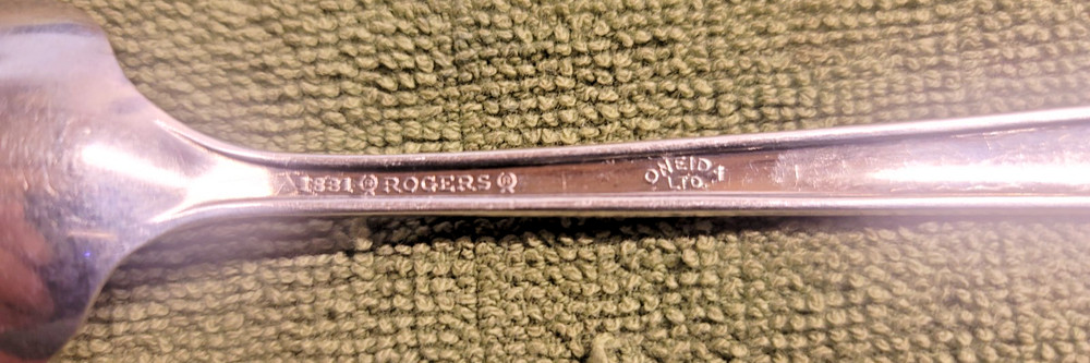 1881 Rogers Oneida Capri 1935 Sterling SilverPlate Flatware Cream Sugar Spoon 6"