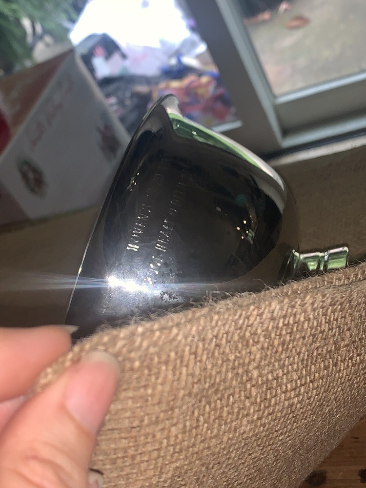 VTG ‘01 Heart O’ Dixie Triathlon Diver Revere Bowl Trophy 8.25”Diam Top 4.5”T