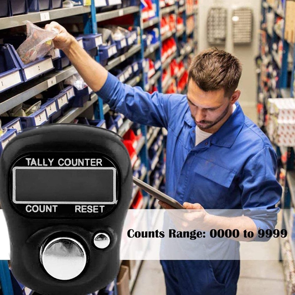 Electronic Finger Counter4-Pack Case Resettable 5 Digit LCD Electronic Digital
