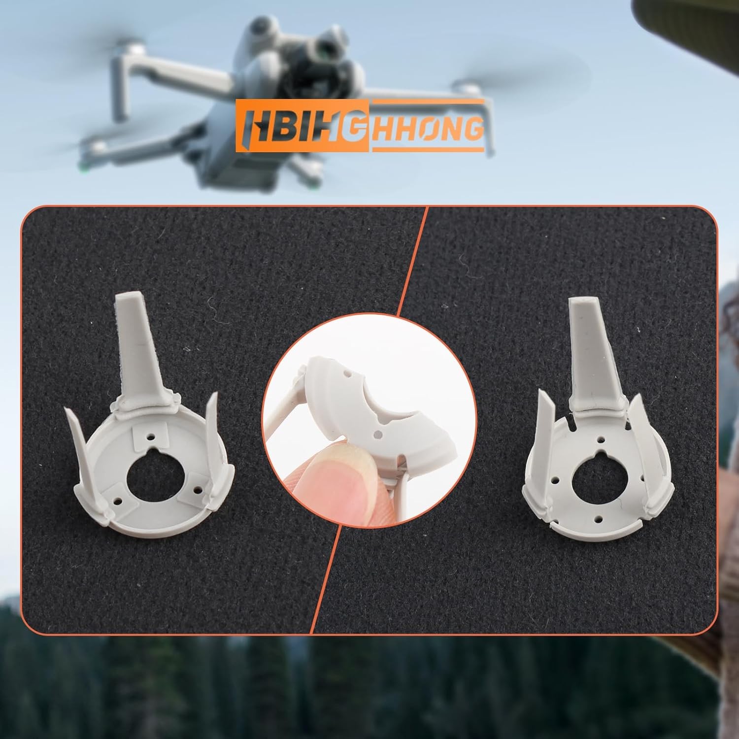 Replacement for DJI Mini 4 Pro Gimbal Shock Absorption Rubber 4...