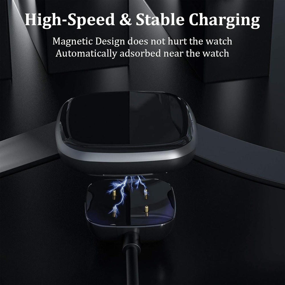 Compatible USB Charging Cables for Fitbit Sense & Versa 4