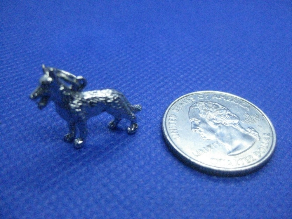 Sterling Silver German Shephard Charm
