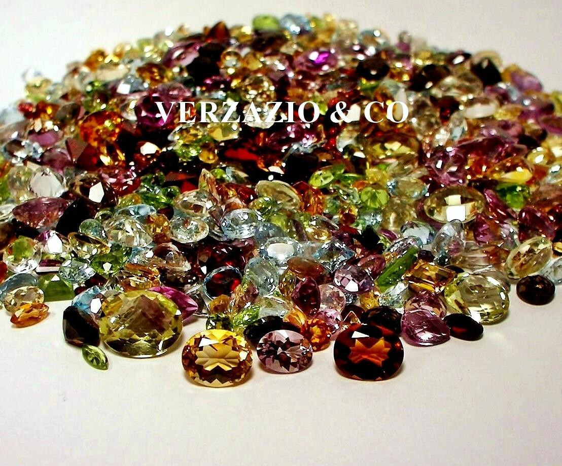 50+ CARAT MIX LOT LOOSE FACETED NATURAL GEMSTONES MIXED GEMS WHOLESALE GEMSTONES