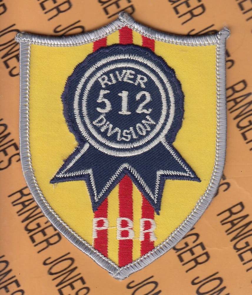 USN Navy 512th River Assault Division PBR ~4" patch m/e