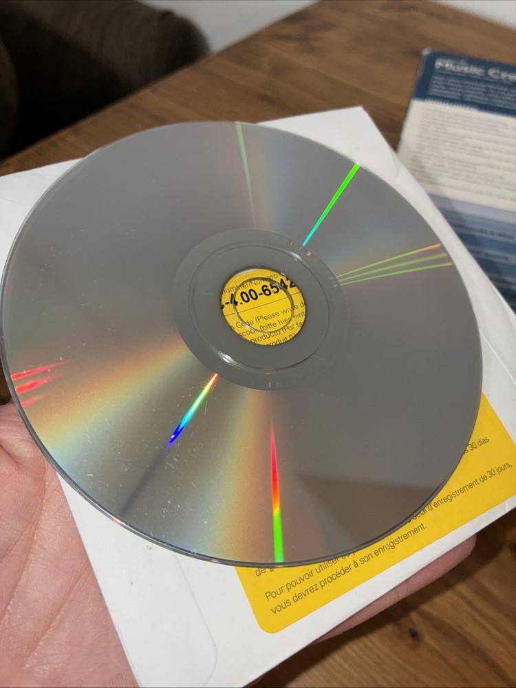 Cakewalk Music Creator 4 Software CD Disc And Manual