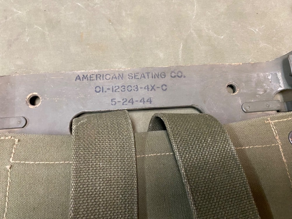 ORIGINAL WWII US ARMY M1944 EQUIPMENT AMMO CARRY PACK BOARD BACKPACK-DATED 1944