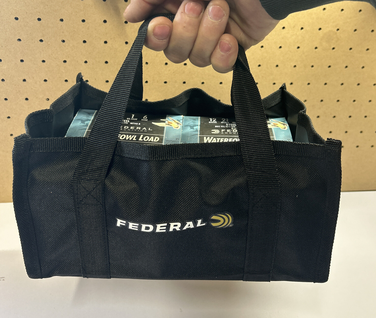 1- Federal Firearms Black 4 Box Shot shell Ammo Tote Bag Skeet Shooting Sports