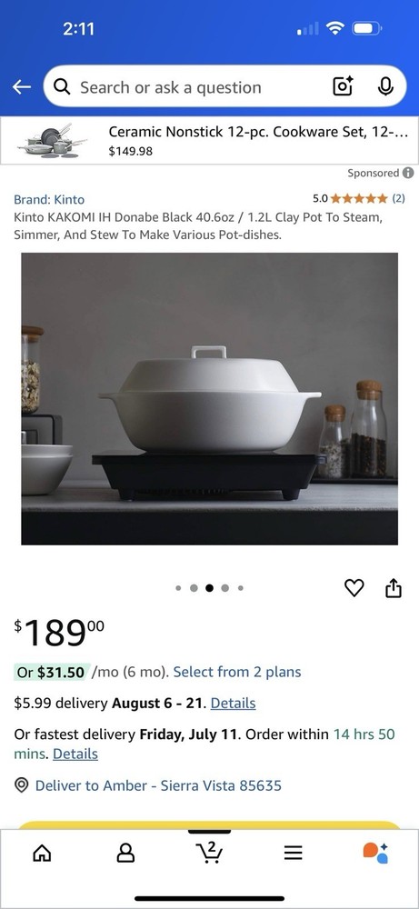 KINTO Ceramic Steam Pot