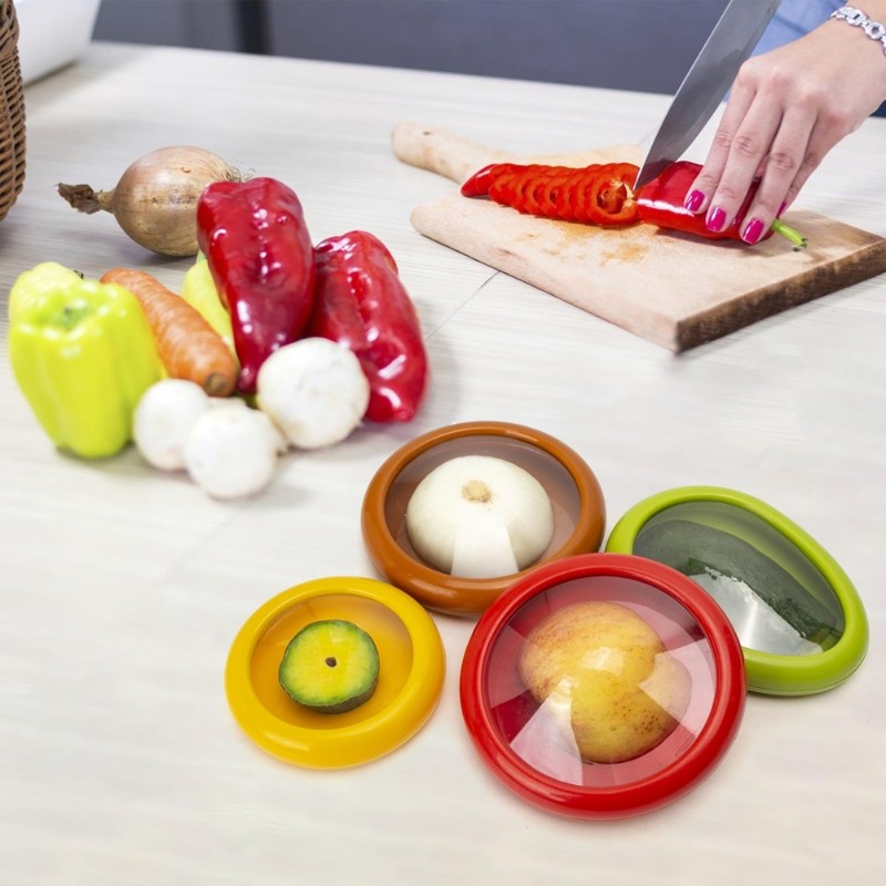 4X Fruit And Vegetable Storage Containers Set Reusable And Durable Fruit Storage