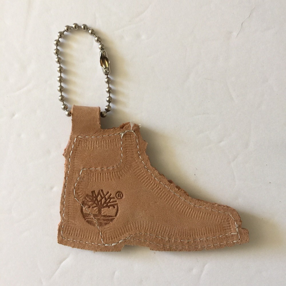 Timberland Boot - Leather Key Chain Tag – Light Tan
