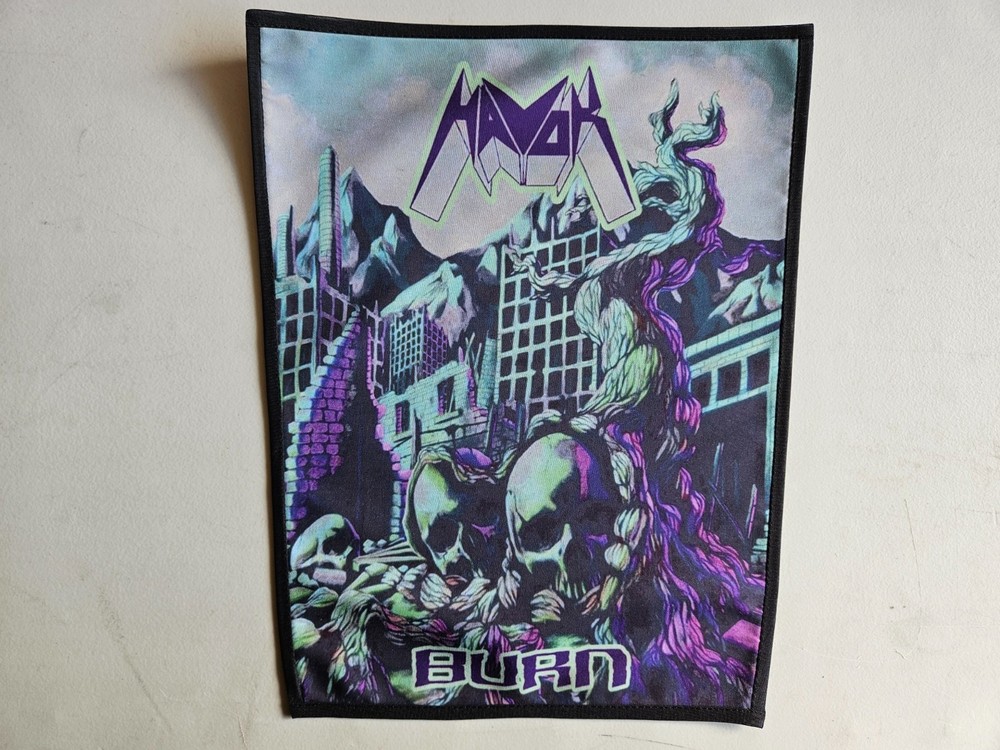 HAVOK, BURN, SEW ON SUBLIMATED LARGE BACK PATCH