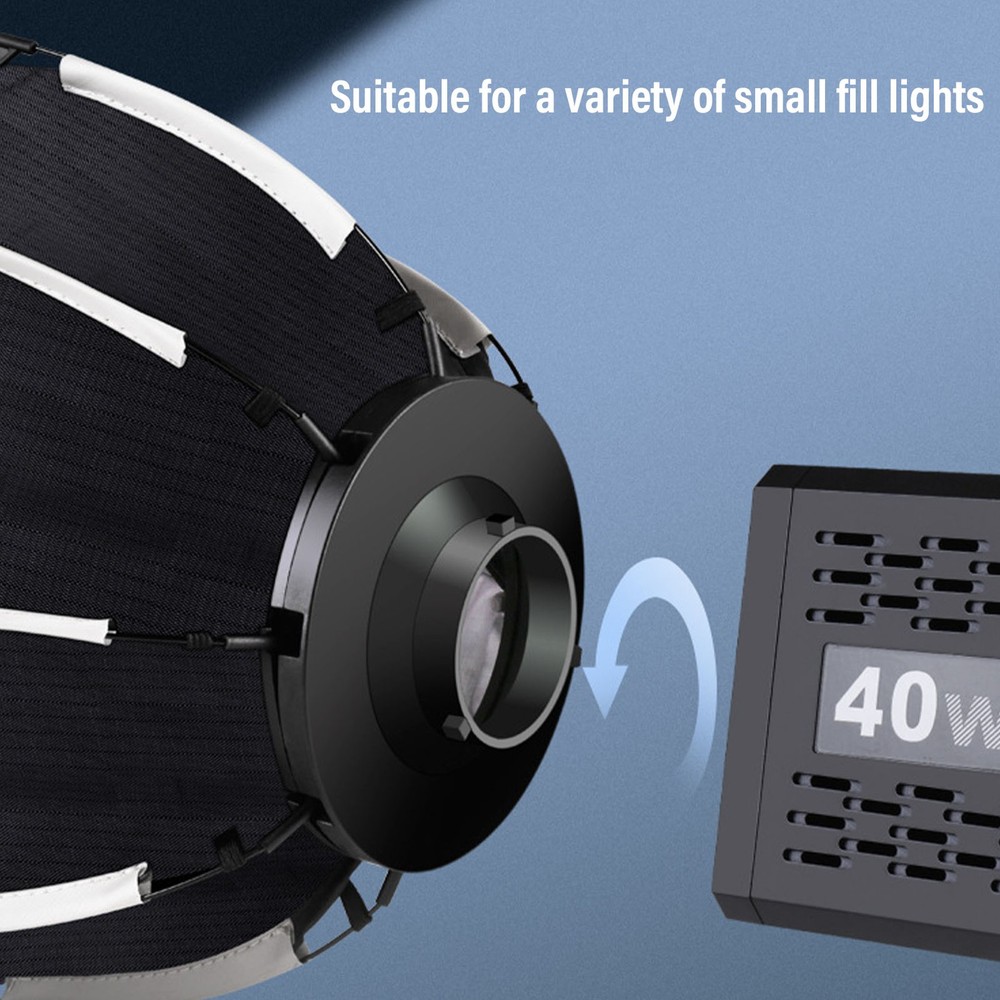 Portable Octagonal Softbox With Grid For Mount Fill Light