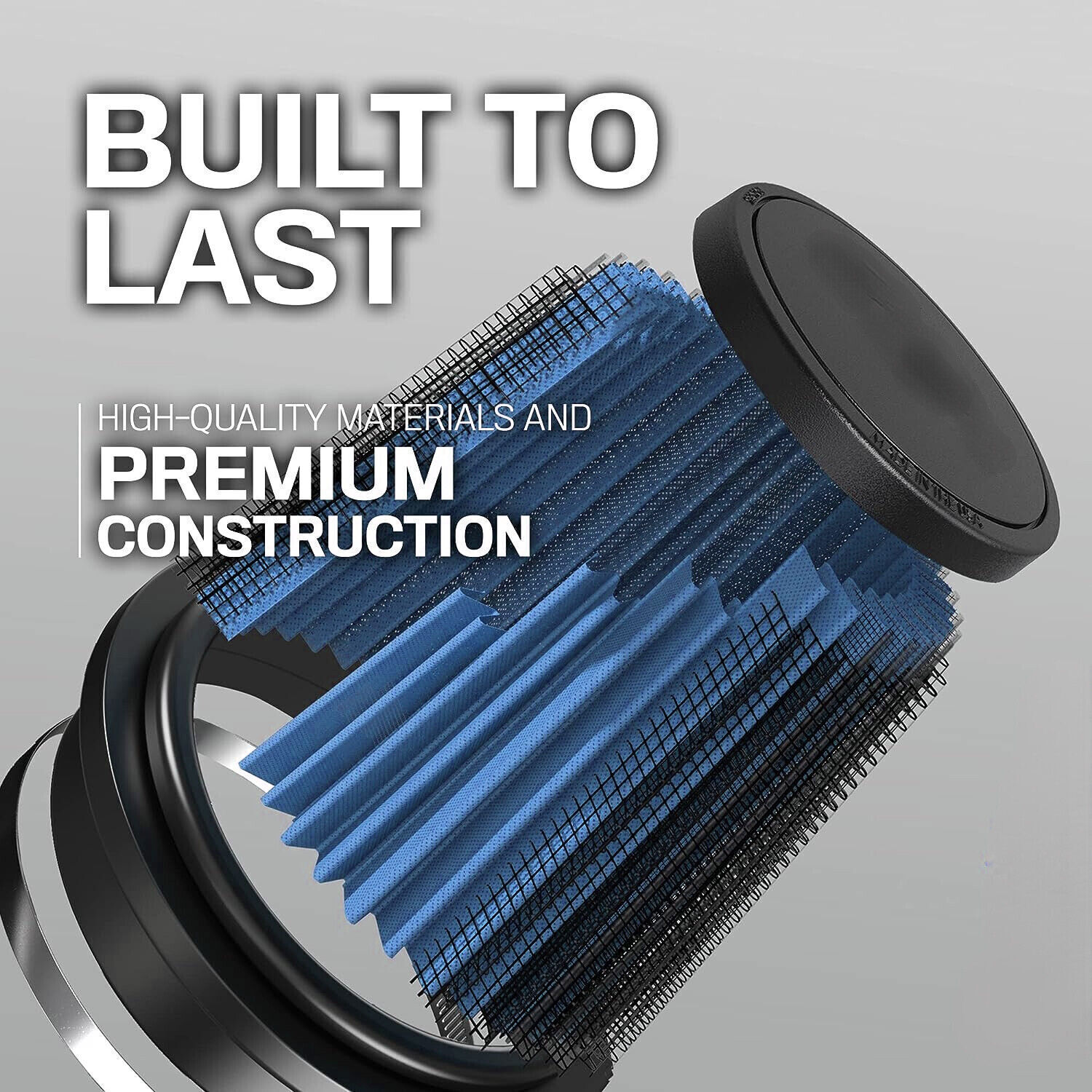 4'' 102mm Long High Flow Inlet Cone Dry Filter Cold Air Intake Replacement NEW