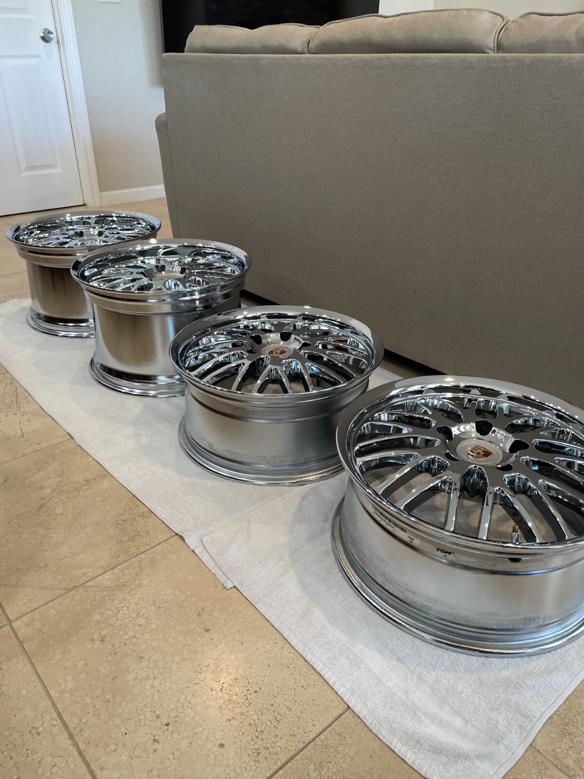 (Set of 4pc) 18" Wheels/Rims Porsche 911 996 or 997 (2002-2012) Chrome Rims