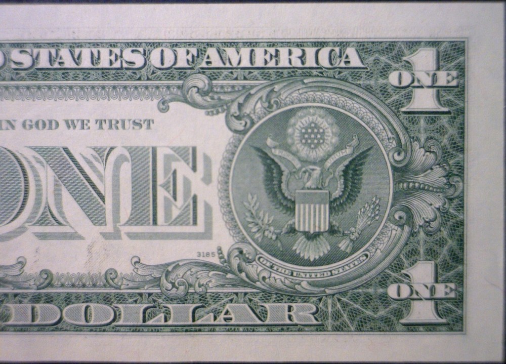 1977A ERROR $1 GEM CU 3rd Print Shift NICE Federal Reserve Note Currency NR