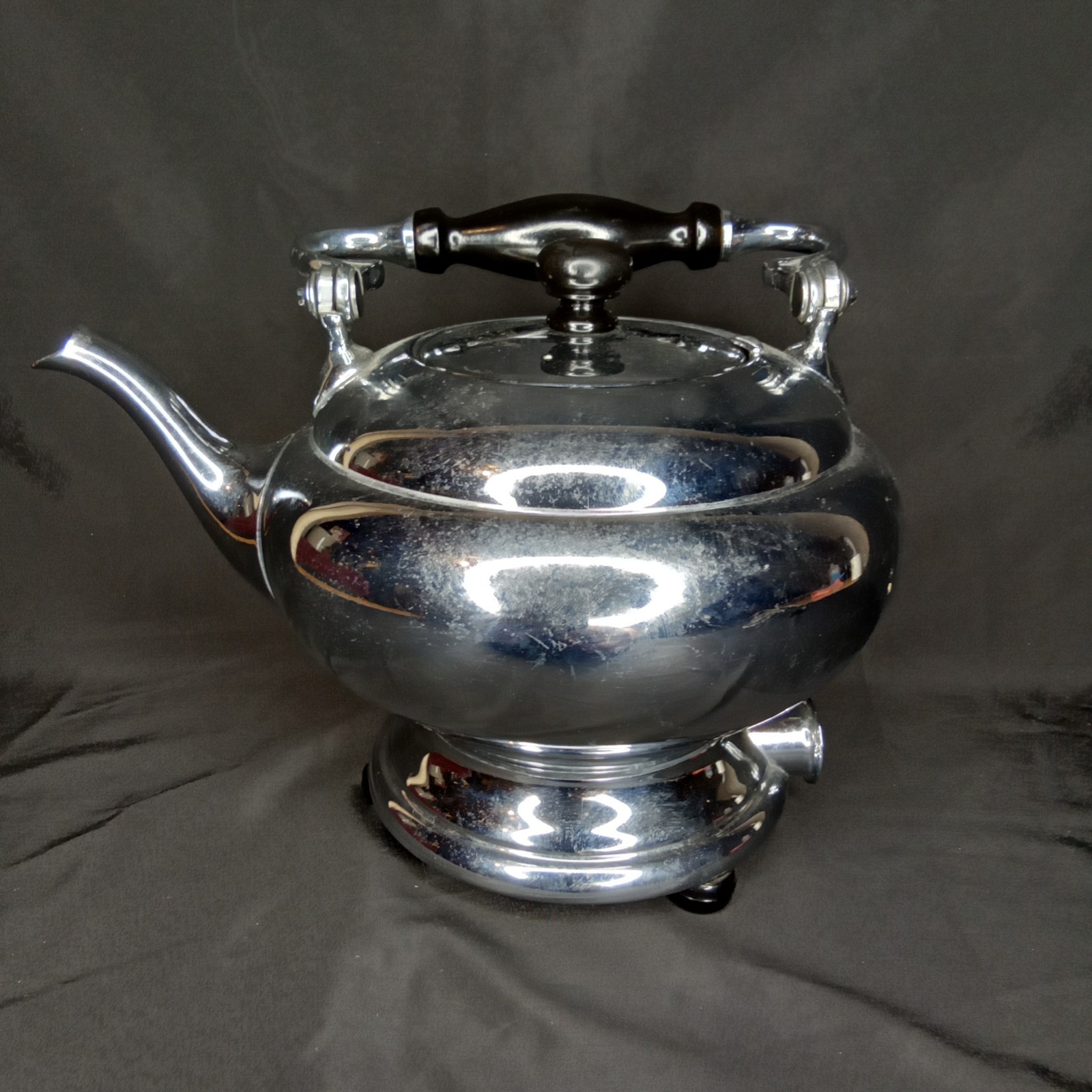 Antique Electric Percolator Silver Plated Kettle Landers Frary & Clark USA 1930s