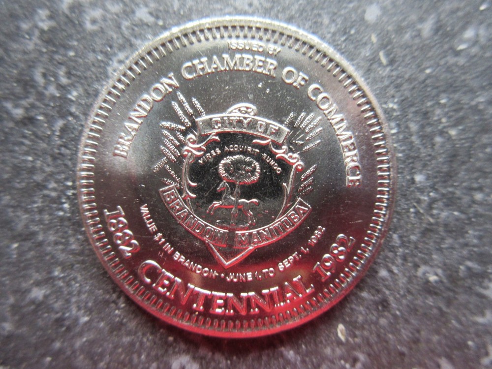 1982 Brandon Manitoba Centennial Dollar