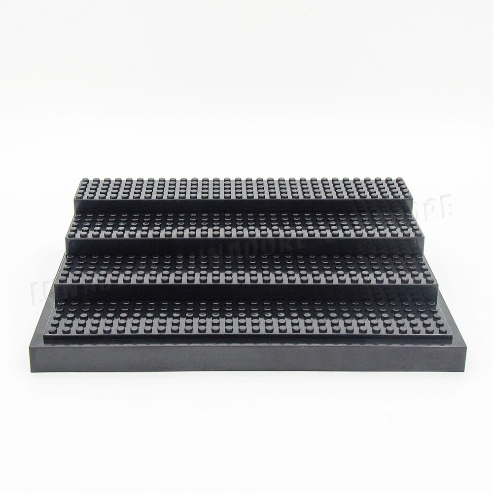 4-Steps Acrylic for Minifigure Display Case Stackable Box Clear Dustproof Clear