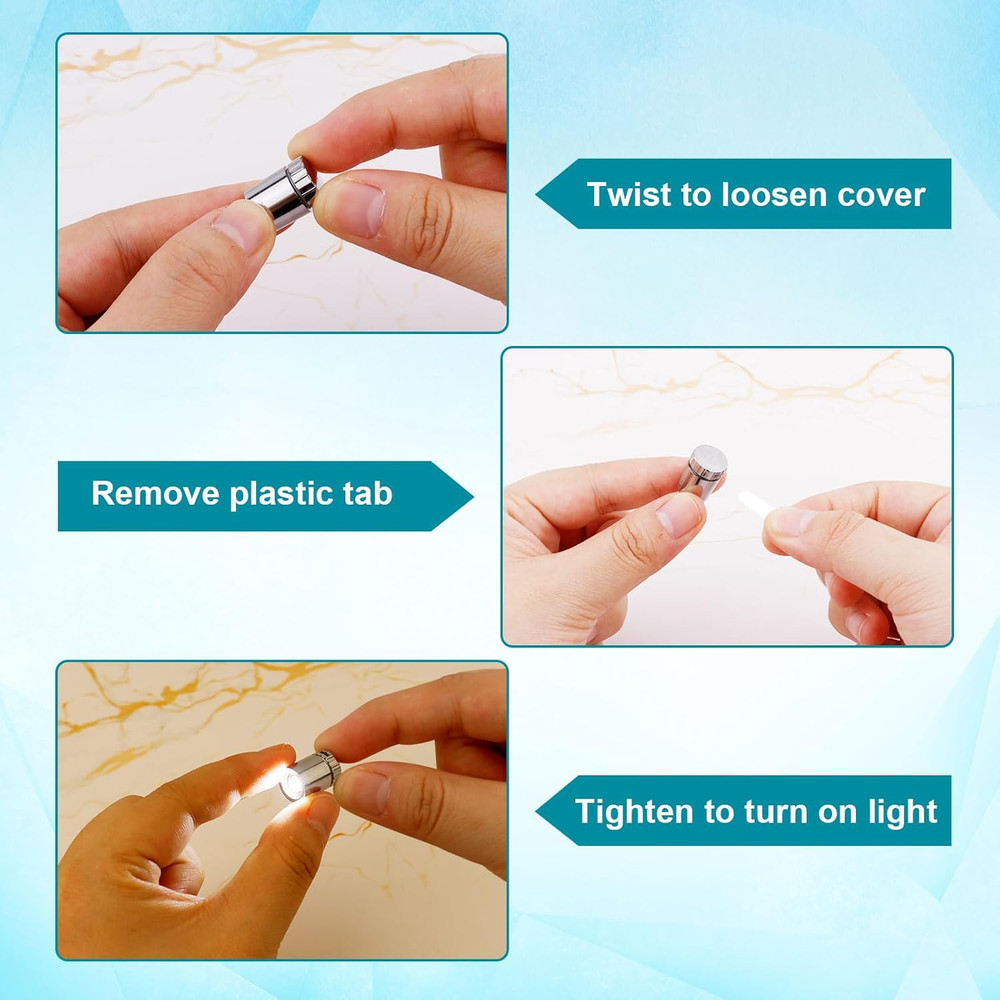 BTFO 10Pcs Micro Led Lights, Battery Powered Tiny Led Lights Small Mini