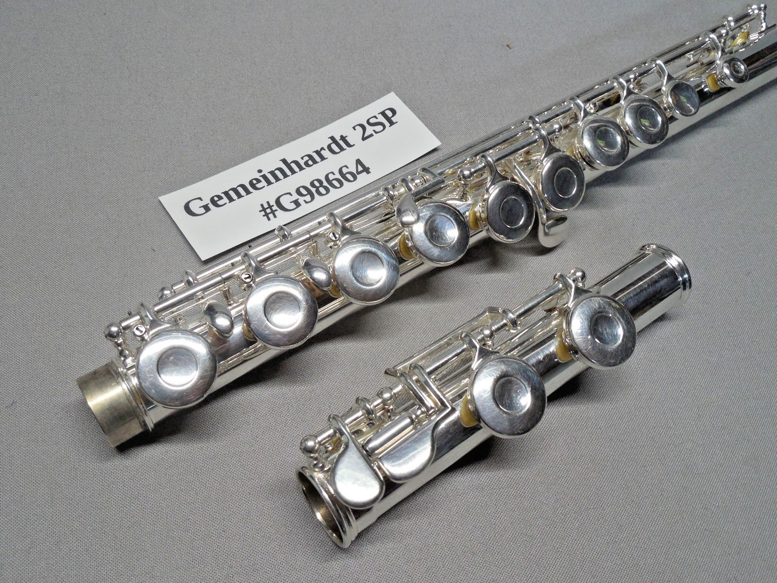 Gemeinhardt 2SP Silver Plated Flute w/ Case New Pads Polished Reconditioned