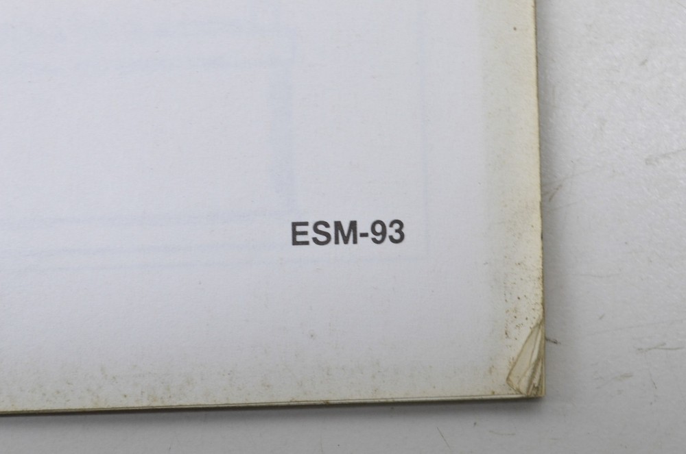 Ariens ESM-93 Electric Quick Reference Guide