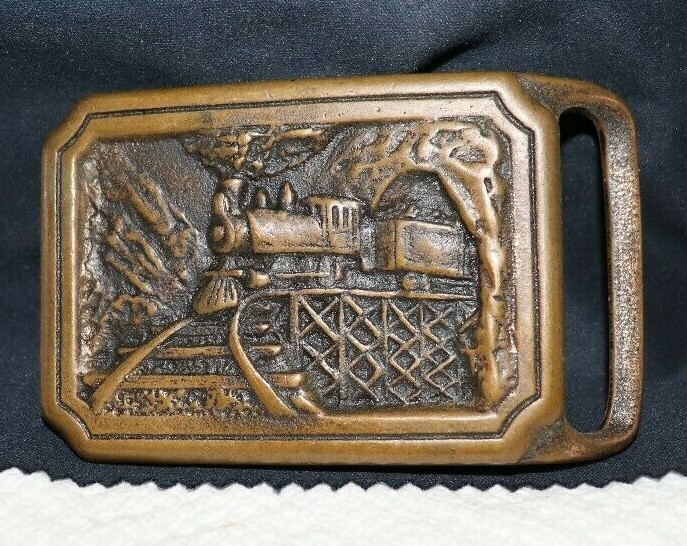 1975 T.E. Express Train Belt Buckle