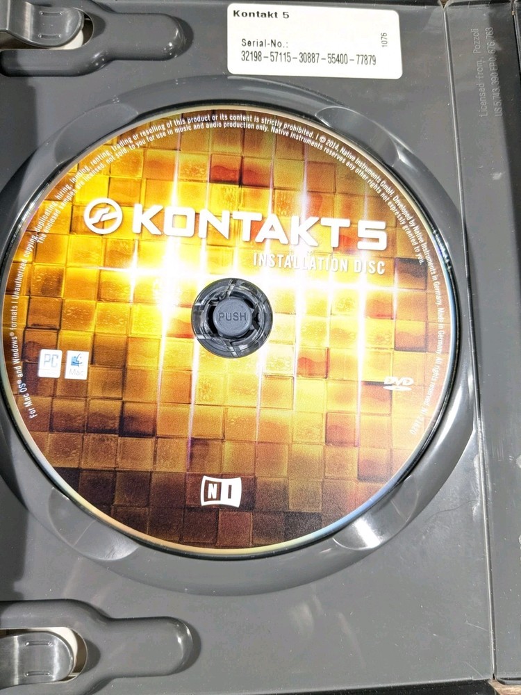 Native Instuments KONTAKT 5 Virtual Sampler/Sample Player 5 DVD Box Set