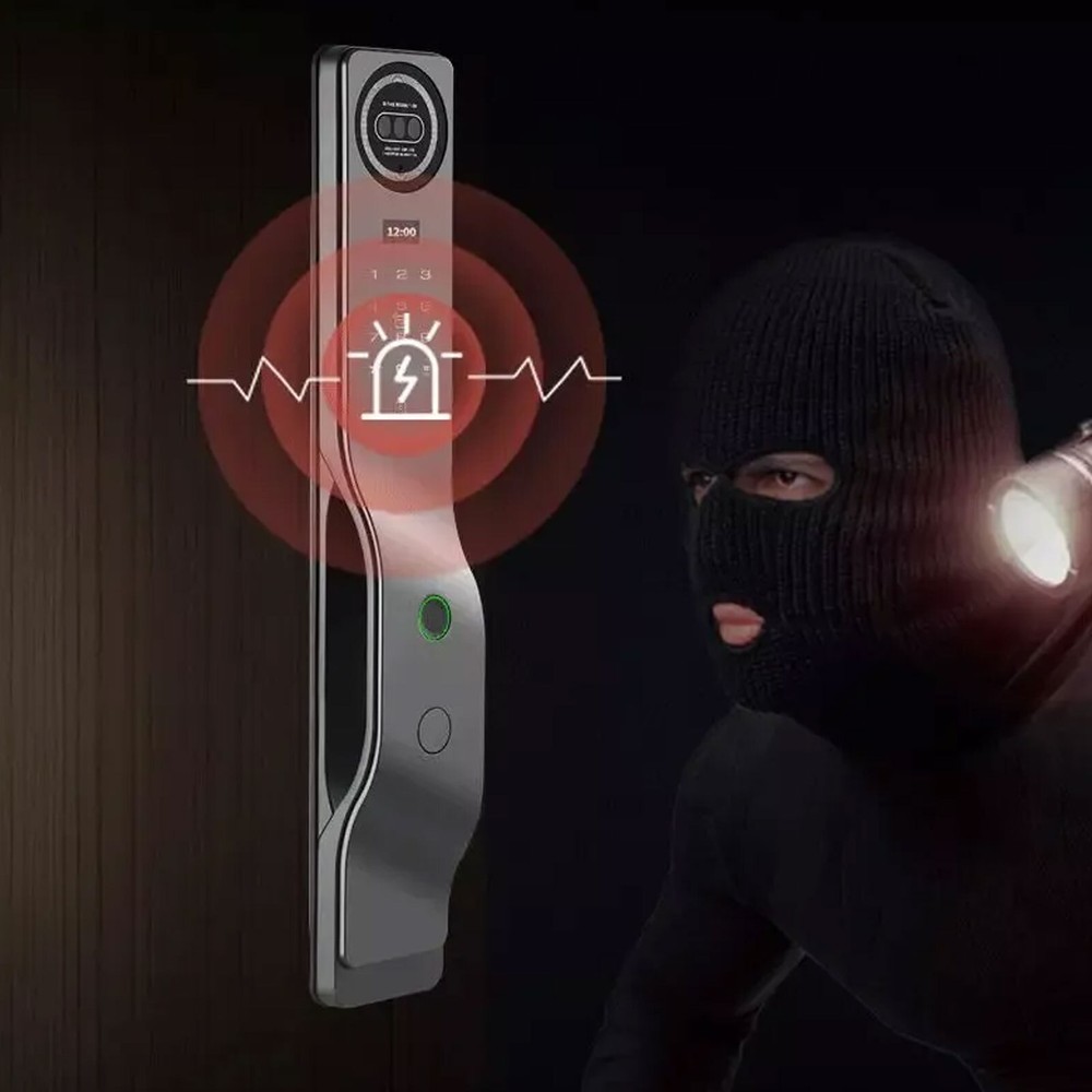 3D face Wifi Digital Smart Lock Fingerprint Visual Intercom Security Door Lock