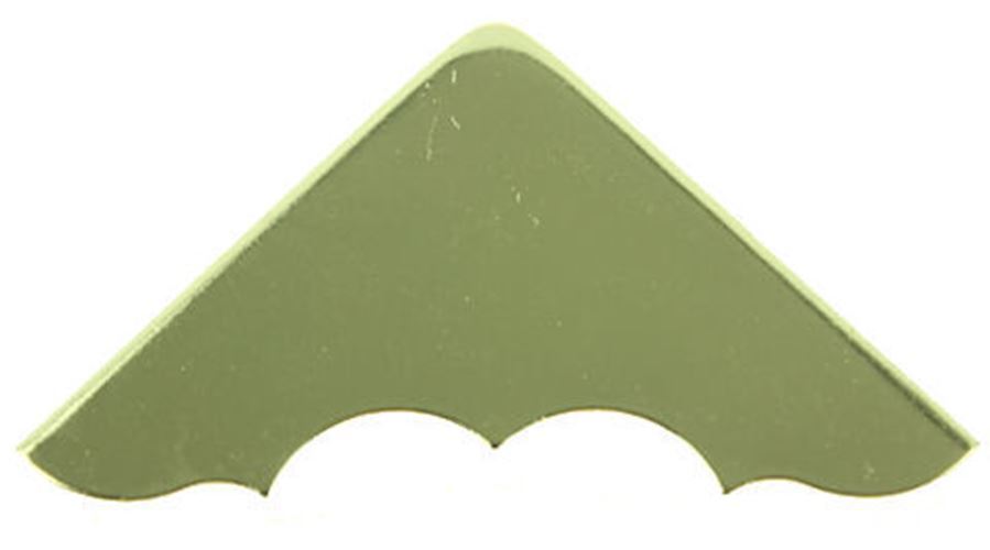 Single Brass Box Corner Protector - 1 3/4"