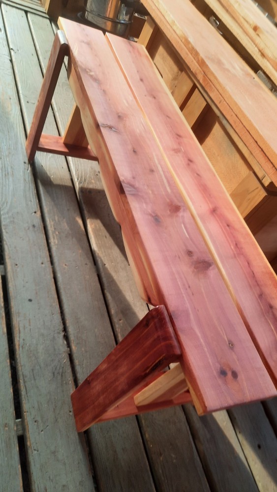 Handmade Reclaimed Eastern Red Cedar Bench