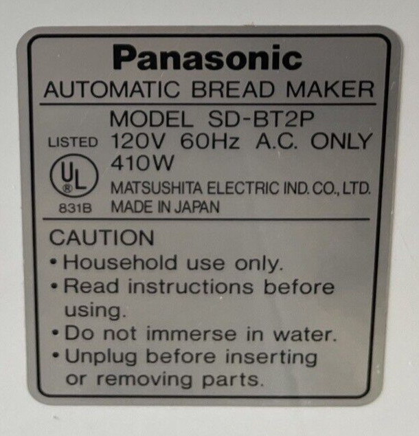 Rotary Drive Coupling for Panasonic Bread Maker Machine Model SD-BT2P