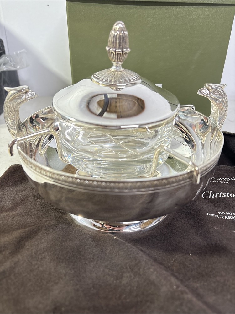 Christofle Silver-Plated Caviar Serving Set With Box