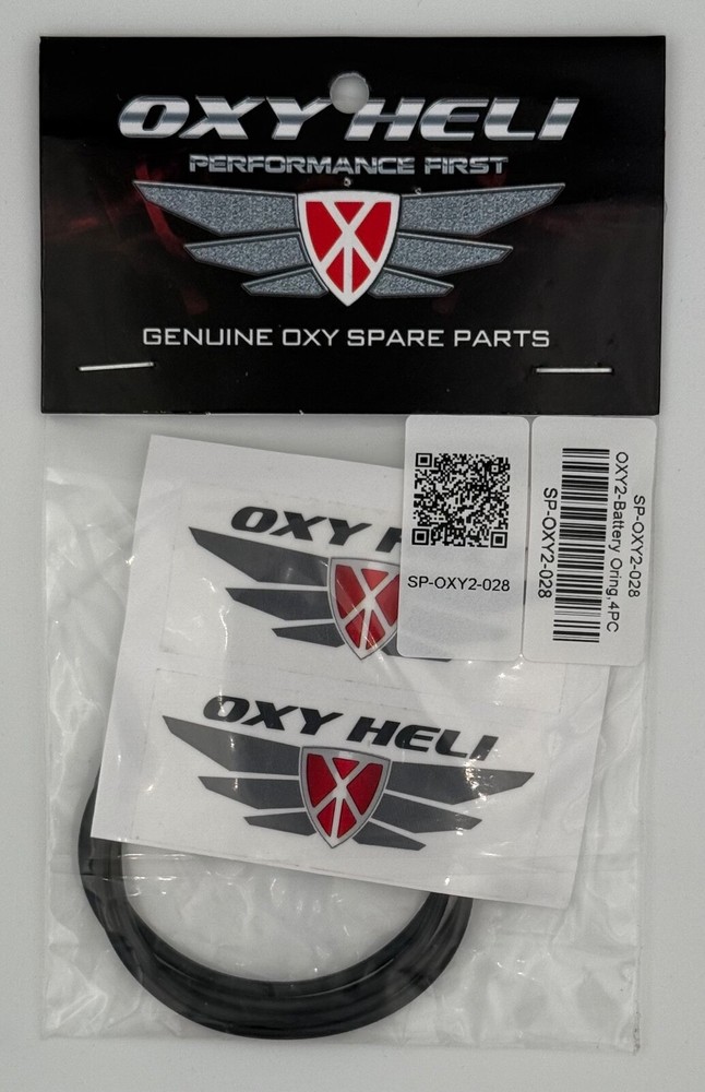 OXY HELI OXY2 BATTERY ORING 4pc  SP-OXY2-028