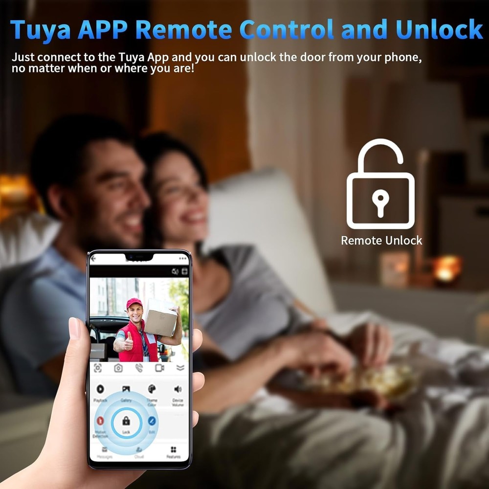 10-Inch Touchscreen Smart Video Intercom for 2 Units – with Motion Detection,