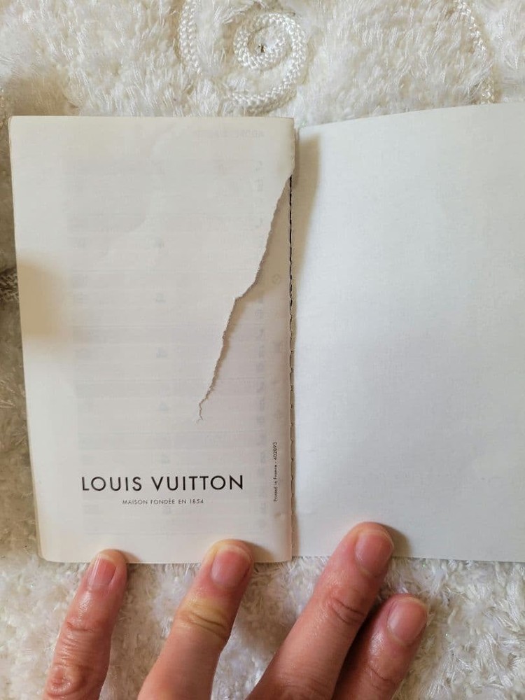 Used Louis Vuitton Damier notebook cover