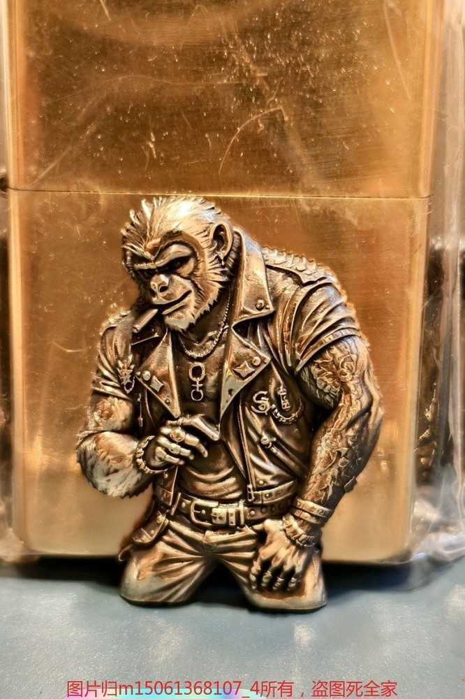High Precision Brass Monkey Lighter Patch DIY Accessory Without Lighter