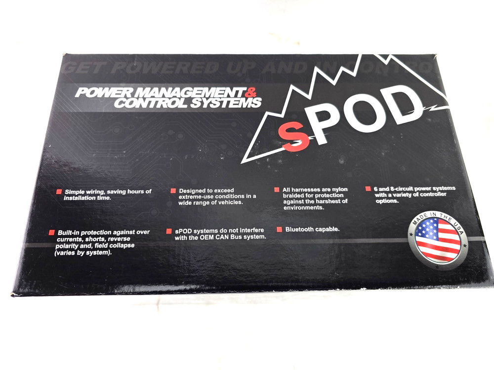 sPOD BantamX Touchscreen Panel 8 Circuit 36" Cable Universal BX-TSB-UNI-36