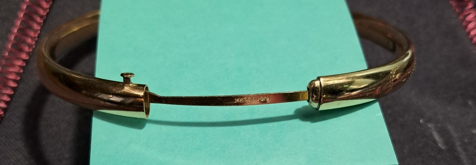 Vintage 14K GF Gold Leaf/Filled Black Hills Gold Adjustable Bracelet Bangle