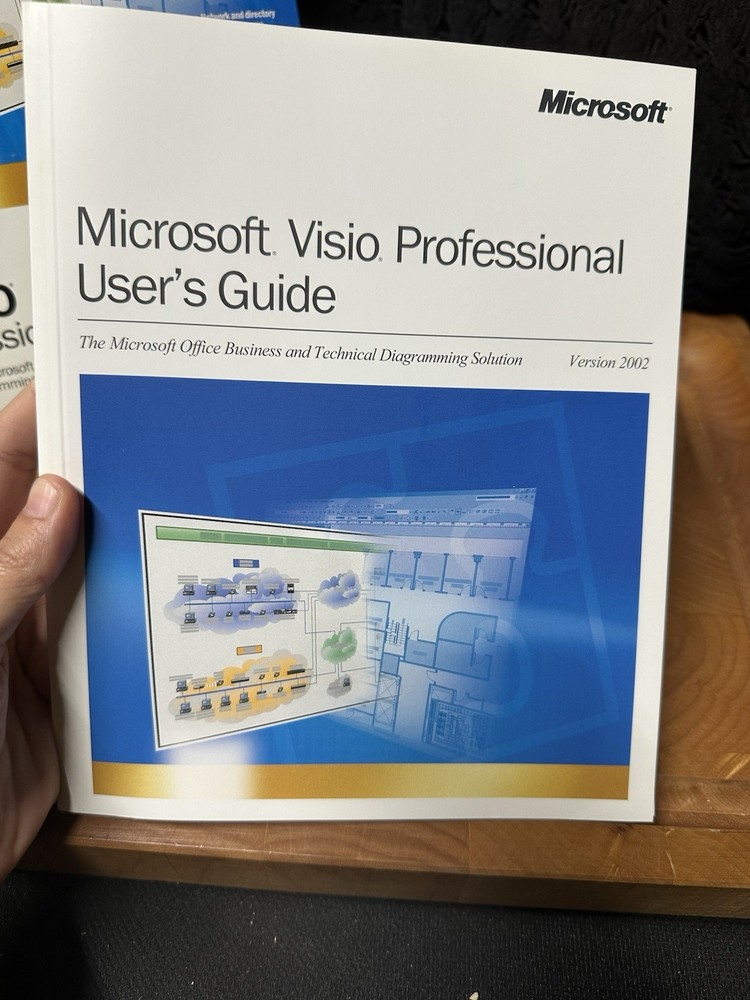 VINTAGE - Microsoft Visio Professional Version 2002 -Big Box Software PC Windows