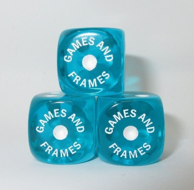Personalized Dice Set of 3 for Bunco, Mexico, Boston, with FREE Dice Pouch