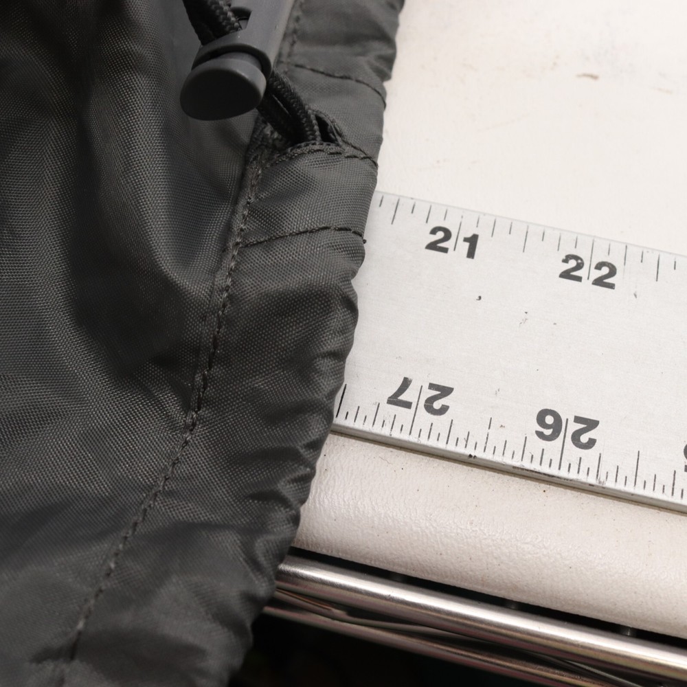 Ascend Backpack Water Resistant Hiking Light Pack Drawstring Folding Gray Nylon